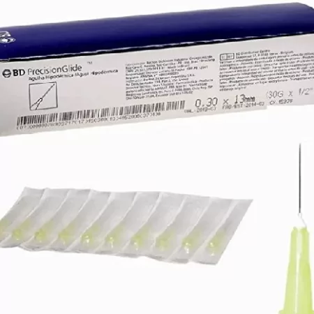 AGULHA HIPOD. 13 X 30 (30G 1/2) C/100 - BD