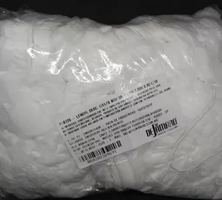 LENCOL TNT C/ELASTICO 210X90CM C/10 BRANCO MEDIA DEJAMARO