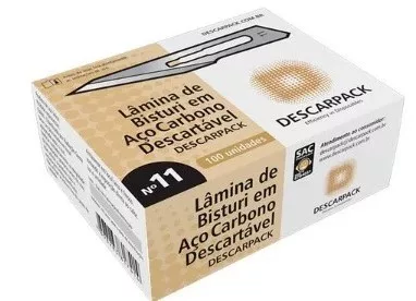 LAMINA BISTURI N 11 CARB - DESCARPACK