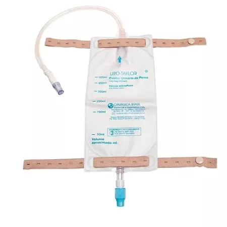 BOLSA DREN.PERNA 500ML C/EXT URO-TAYLOR