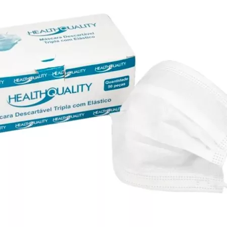 MASCARA CIR TRIPLA C/ELAST CX/50 BRANCA HEALTH QUALITY