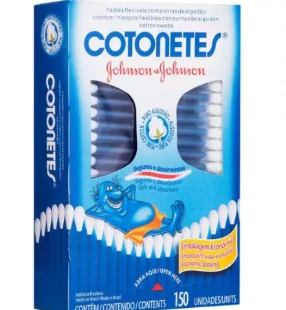 COTONETE HASTES FLEX 150UN - J&J COTONETES