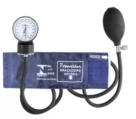 ESFIGMO NYLON VELCRO INFANTIL AZUL PREMIUM